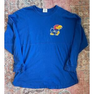 Pressbox Kansas University Jayhawks Front Back Graphic T-Shirt Adult Size S